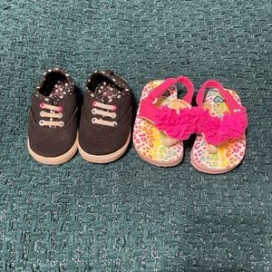 Baby Girl Slip On Shoes & Pink Sandals